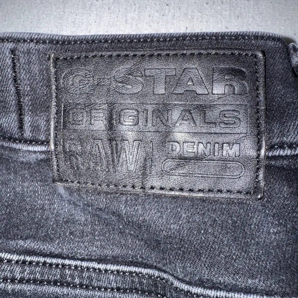 G-STAR RAW Men's Airblaze 3D Skinny Black Jeans 30X30 Fits 29x29.5 Stretch EUC